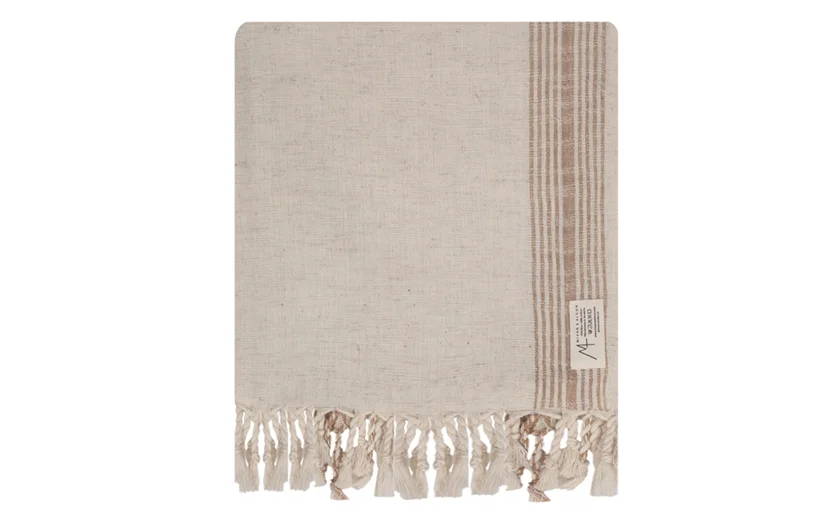  Linen and cotton towel, Mizar & Alcor Mediterranean Sand