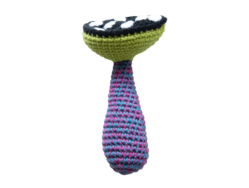 Crochet rattle Global Affairs, Rattles Kusama Mushroom