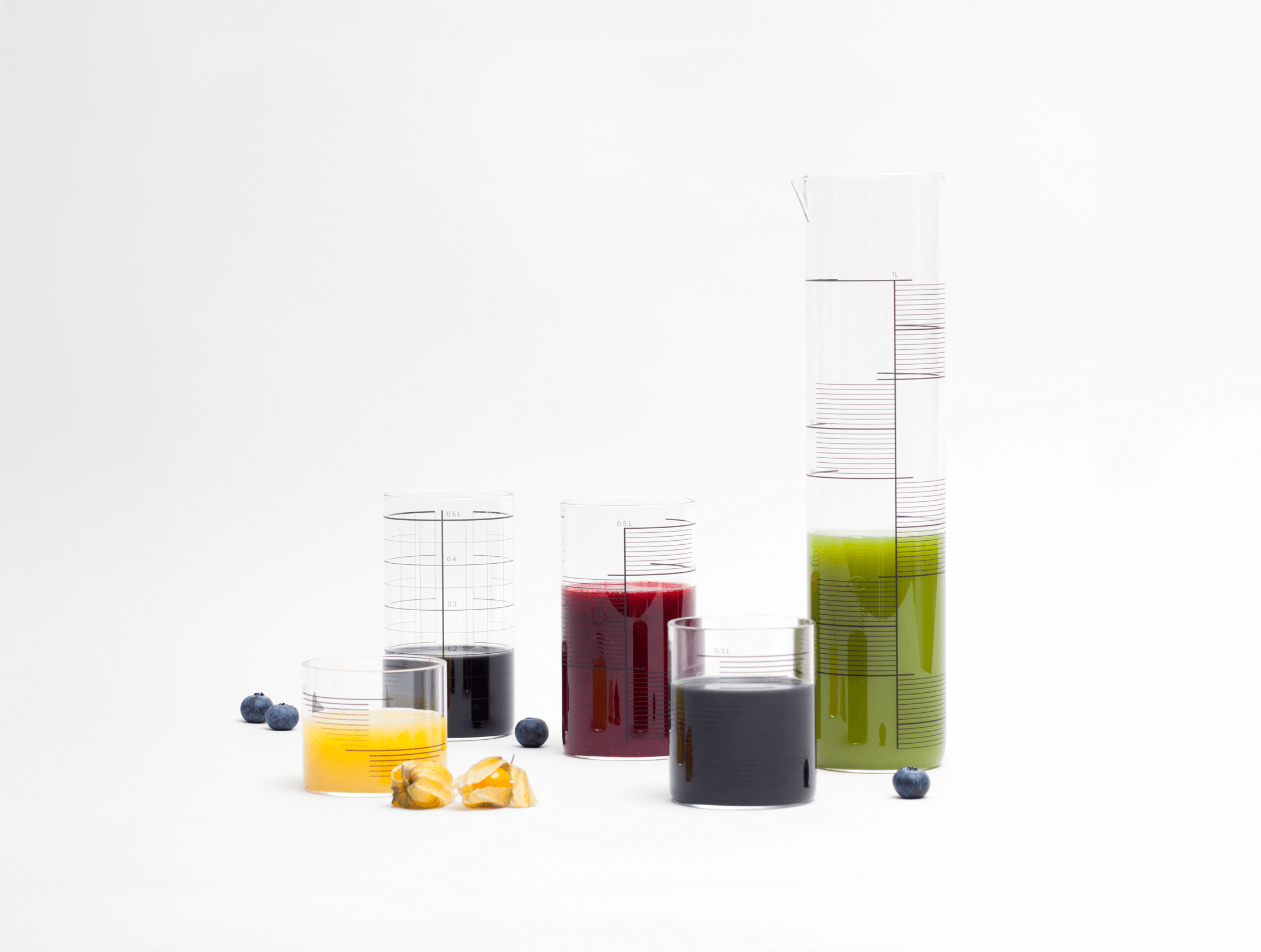 0,2L Glasses Double Lines made of borosilicate glass Double Lines