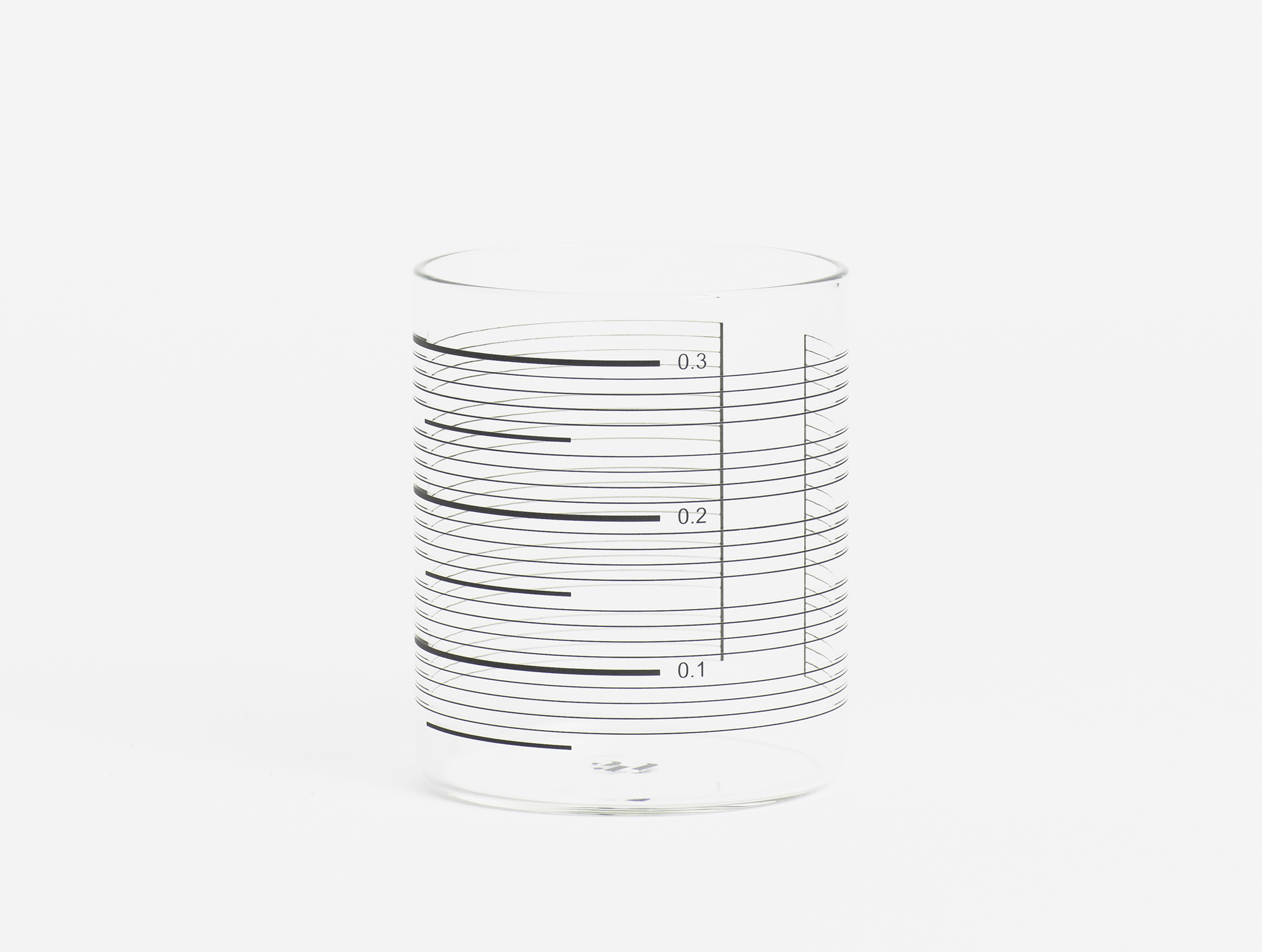 0,3L Glasses Single Line made of borosilicate glass Single Line