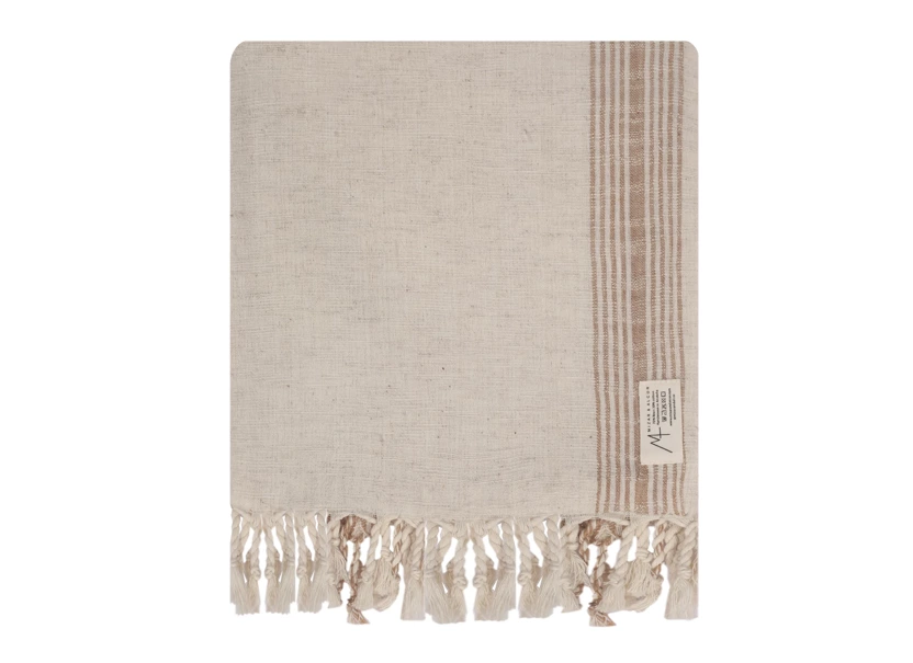  Linen and cotton towel, Mizar & Alcor Mediterranean Sand