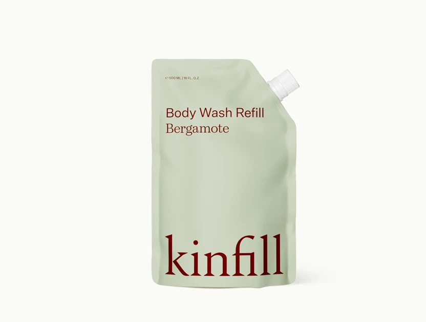 Body wash Refill, Kinfill, Bergamote