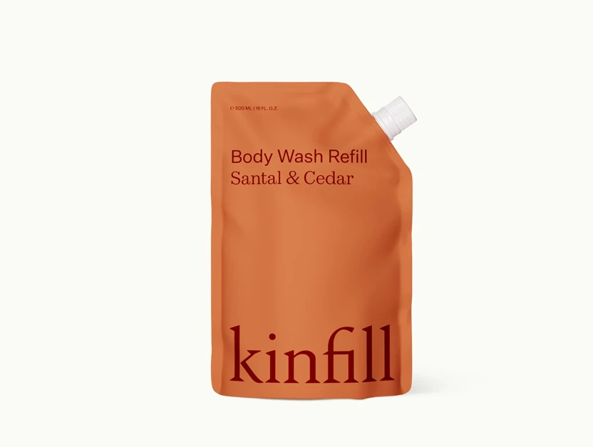 Body wash Refill, Kinfill, Santal & Cedar