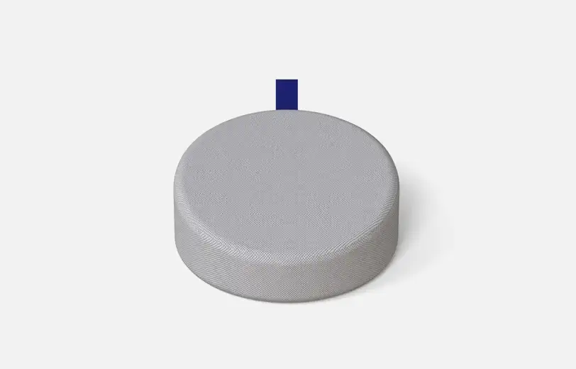 Meditation cushion Round, Wise Habit, light grey (OUTDOOR)