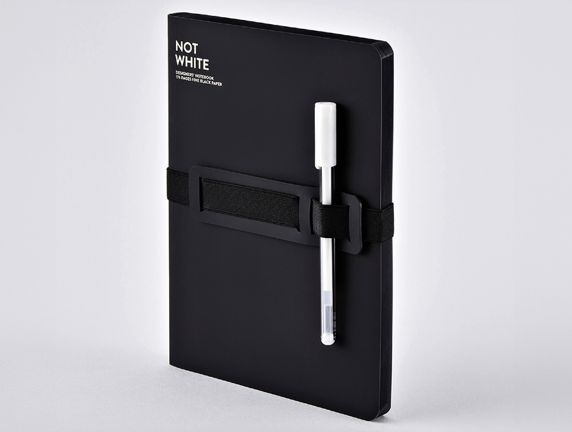 Nuuna Not White L Light notebook, Black