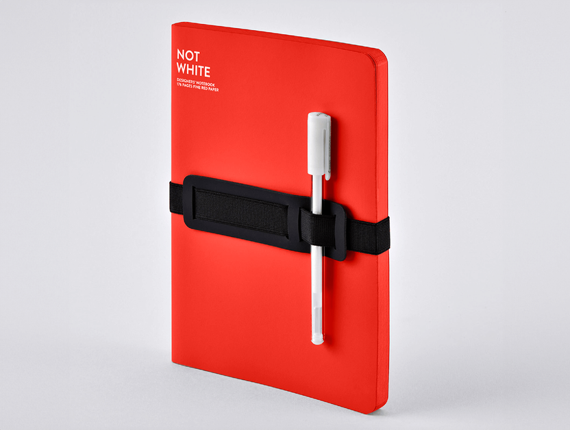 Nuuna Not White L Light notebook, Red