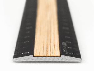 15 cm ruler Midori, Black - Bamboo