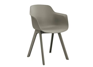 LORIA chair with armrest made from recycled materials, VANK