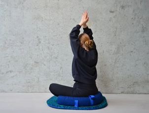 Meditation cushion Round, Wise Habit, navy