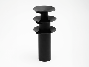 Powder-coated steel Watering Vessels, tre product, black