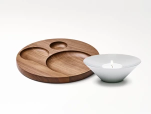 Premium gift: Moln tray and Pond candle holder