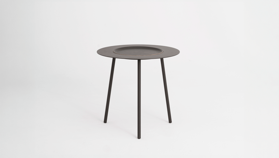 Woodplate Table basse en acier, tre product, petit gris