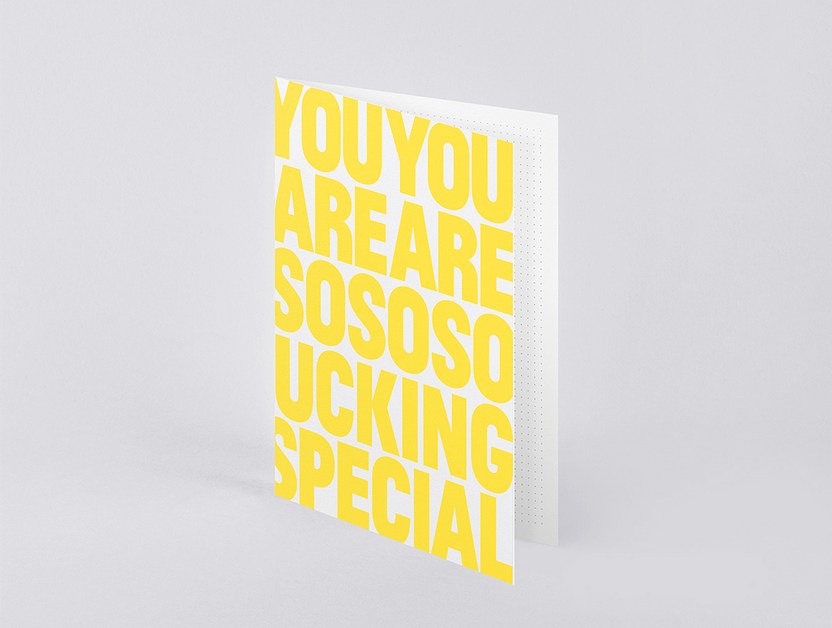 Carte de vœux Nuuna, You Are So Fucking Special