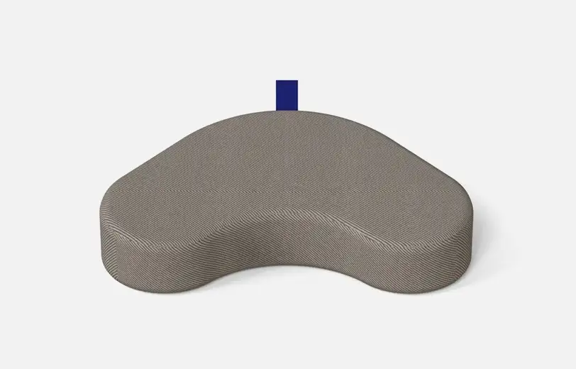 Coussin de méditation Heart, outdoor, Wise Habit, dark grey