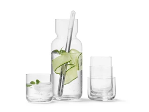 Carafe en cristal Nesting avec cuillère à mélanger, Aarke