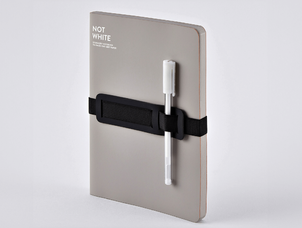 Carnet de notes Nuuna, Not White L Light, gris