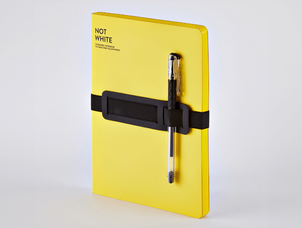 Carnet de notes Nuuna, Not White L Light, jaune