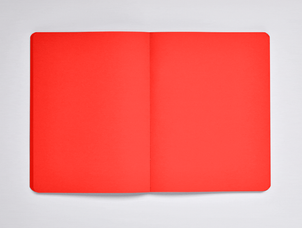 Carnet de notes Nuuna, Not White L Light, rouge