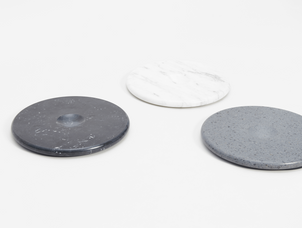 Plat en marbre Moon, tre product, lave grise