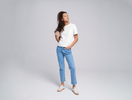 T-shirt en coton bio Less, Mudita, femmes, blanc