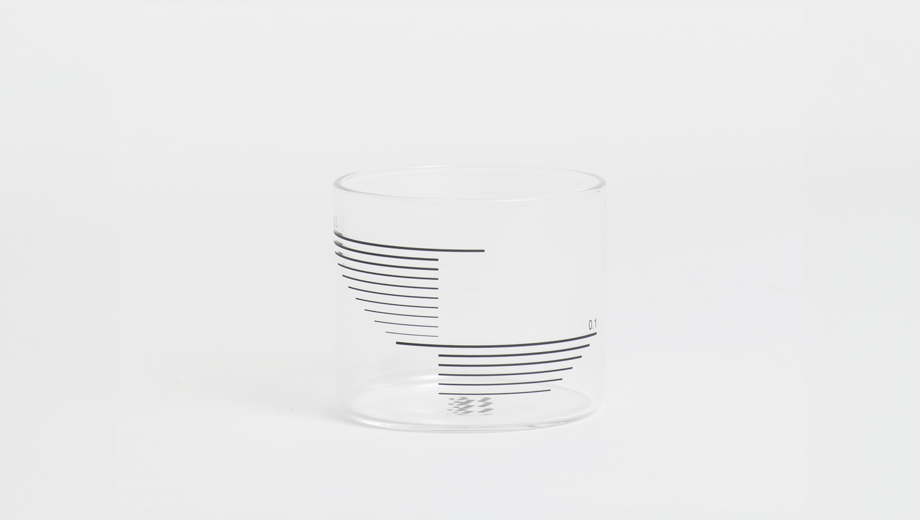 0,2L Glass Rectangle Stripes - Set of 4