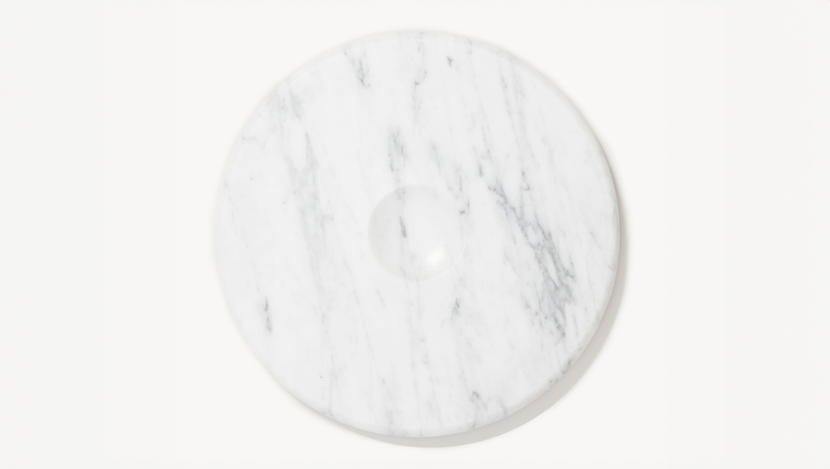 Marmorplatte Mond, tre produkt, weißer Marmor