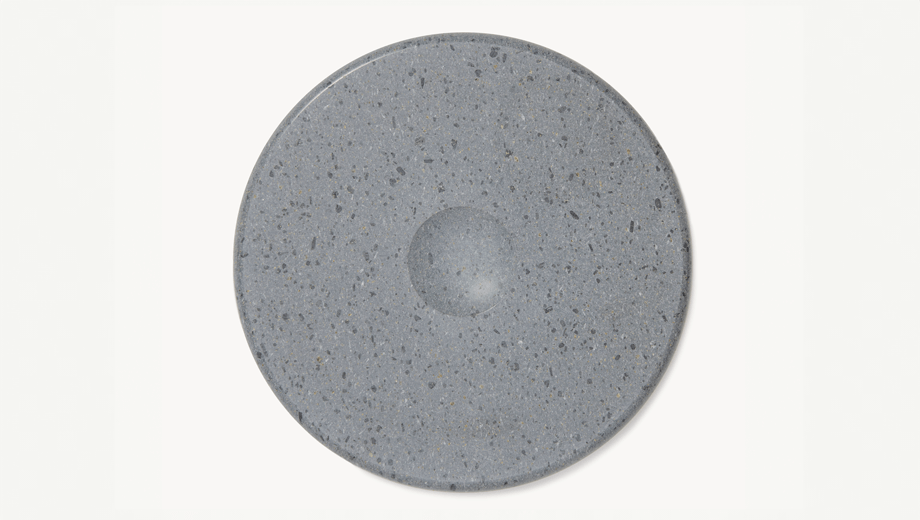 Marmorplatte Moon, tre product, graue Lava
