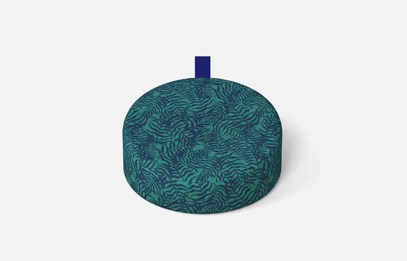 Meditationskissen Round, outdoor, Wise Habit, jungle green (OUTDOOR)