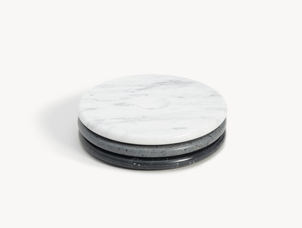 Marmorplatte Moon, tre product, weißer Marmor