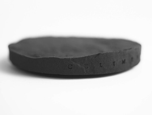 Round soap dish Celement, black