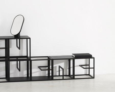 Text Block Metal Black - Single Set