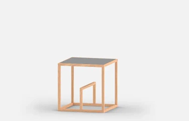 Modulares Möbelsystem Text Block Holz, tre product, Einzelset, asche