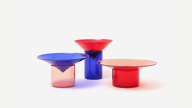 Vovo Borosilikat-Set, tre product, blau-rosa-rot