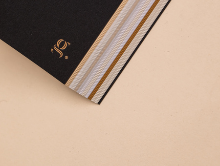 A notebook made from recycled paper G. Note Grape Lab