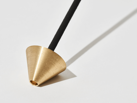 Acorn Brass Incense Holder, elemense