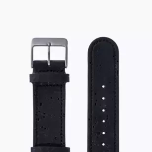 Mudita cork watch strap black
