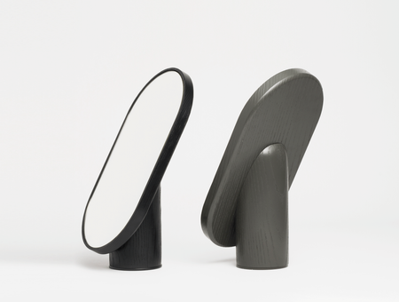 ClearVision Woodturn Mirror, tre product, gray