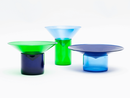 Zestaw borokrzemowy Vovo, tre product, niebieski-jasnoniebieski-zielony