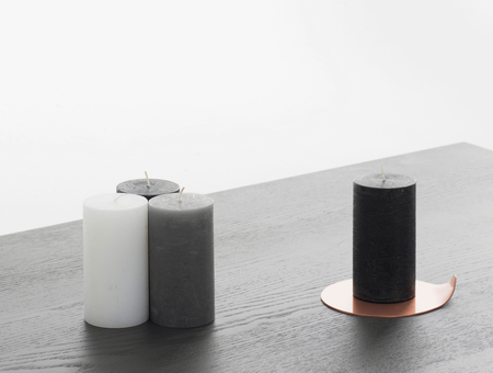 Bougeoir Chamberstick en cuivre naturel + bougie de chambre gratuite, tre product