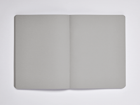 Carnet de notes Nuuna, Not White L Light, gris