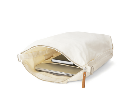 Sac à dos écologique Zip Pack QWSTION, bananatex® Natural White