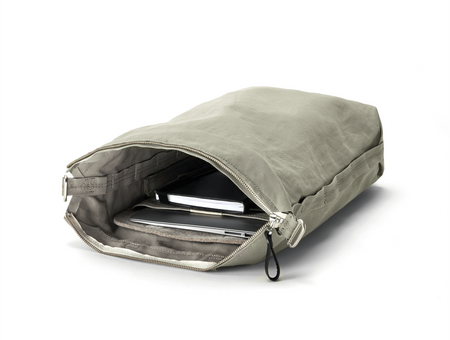 Sac à dos écologique Zip Pack QWSTION, bananatex® Limestone