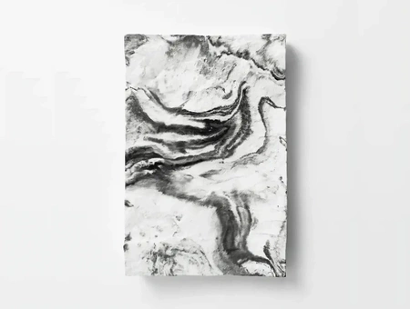 Seifenschale mit Steinelement, Marble Flow