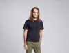 Less Men organic cotton t-shirt, Mudita, black