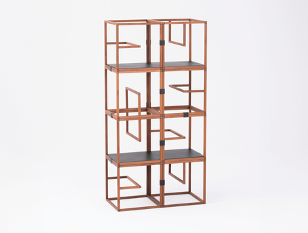 Modułowy system meblowy Text Block Drewno, tre product, thermo buk, zestaw x8