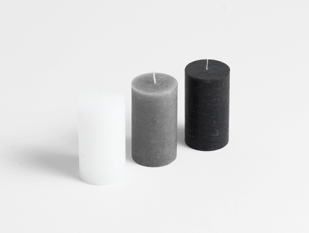 Chamber handmade candle, tre product, tall black and purple
