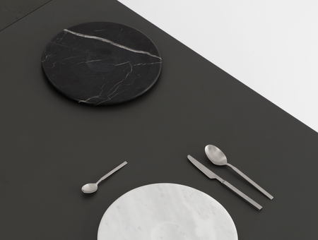 Marmorplatte Moon, tre product, schwarzer Marmor