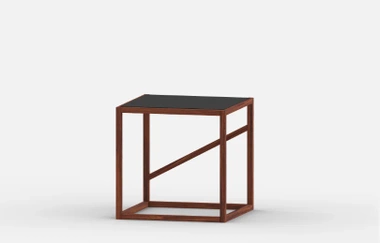 Système de meubles modulaires Text Block hêtre thermo, produit tre, ensemble simple