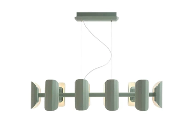 Multi-Arm Pendant Lamp Apolin 3, KASPA, sage