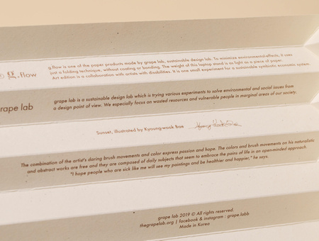 Ekologiczna podstawka pod laptop G. Flow, sunset